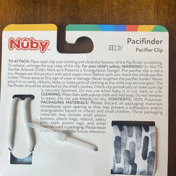 Pacifinder Pacifier Clip - Blue and Gray - Picture 3 of 4